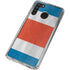 Costa Rican Flag Distressed Galaxy A21 Clear Case